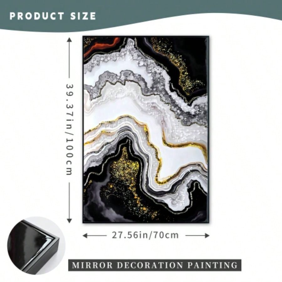 Luxury Pearl Oil Painting Wall Art Contemporary Hallway Decor Premium Canvas Mural Modern Home Entrance and Corridor decorative picture painting