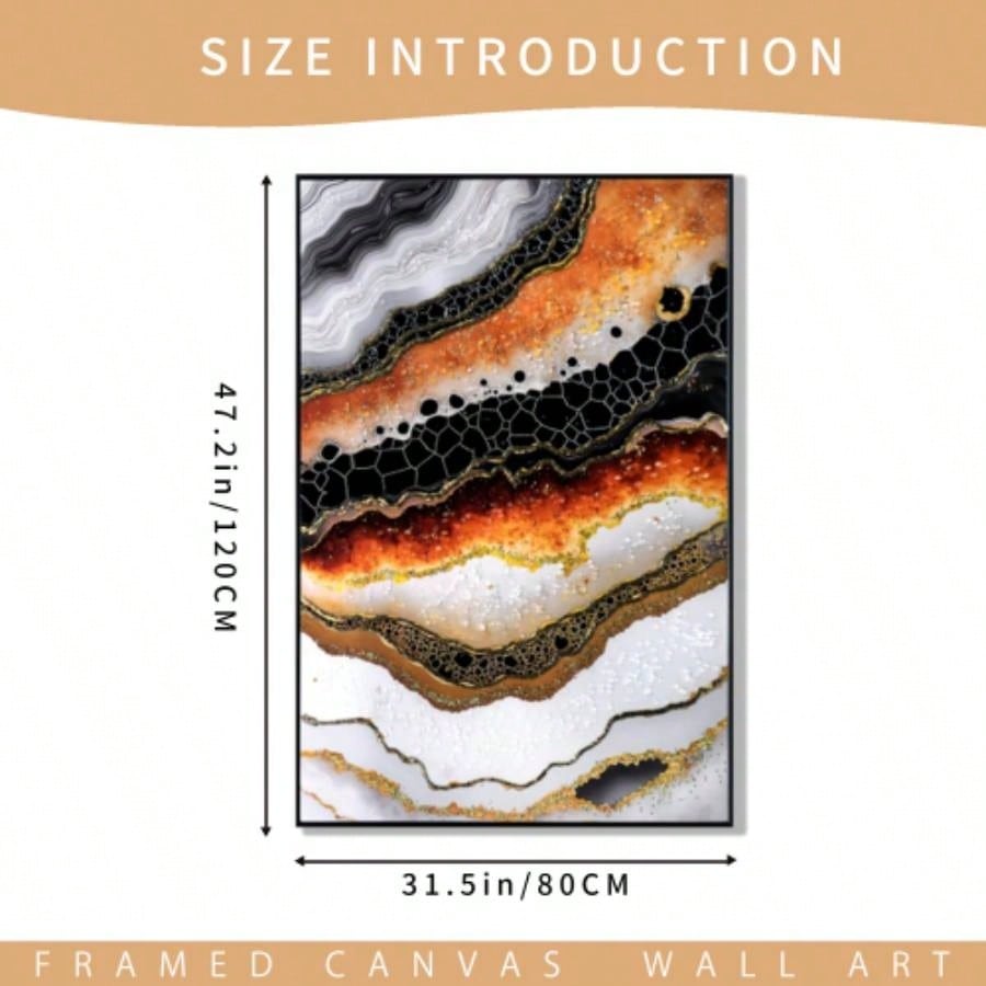 Luxury and Pearl Hand - Painted Oil Painting Wall Art - Contemporary Hallway and Entrance Decor Modern Homes, Premium Canvas Wall Mural Corridors decorative picture