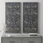 Distressed Carved Wood 2 - piece Wall Decor Set