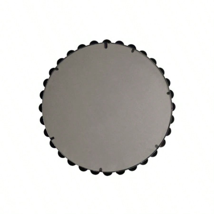 Beaded Round Wall Mirror 27D
