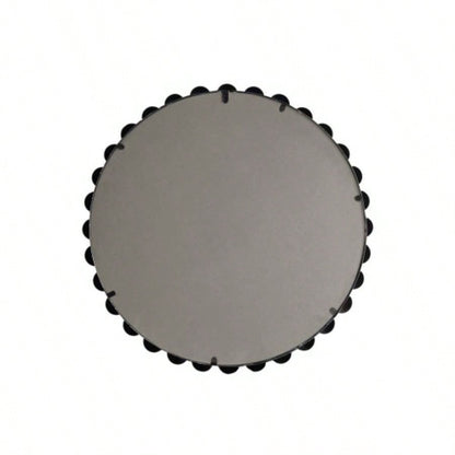 Beaded Round Wall Mirror 27D