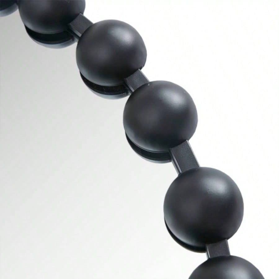 Beaded Round Wall Mirror 27D