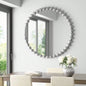 Beaded Round Wall Mirror 27D