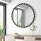 Beaded Round Wall Mirror 27D