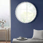 Beaded Round Wall Mirror 27D