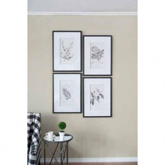 Set of 4 Botanical Wall Art Prints, Home Decor Living Room, Dining Room, Bedroom, Hallway, 20x 28