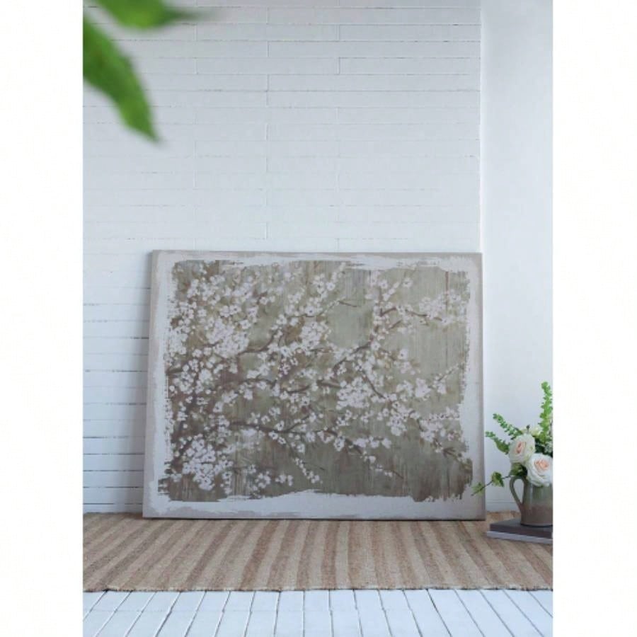 60x 48 Large Cherry Blossom Canvas Art Print, Home Decor Accent Piece