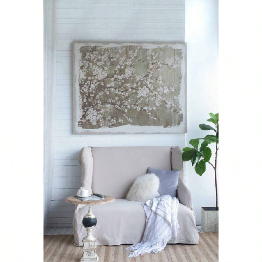 60x 48 Large Cherry Blossom Canvas Art Print, Home Decor Accent Piece