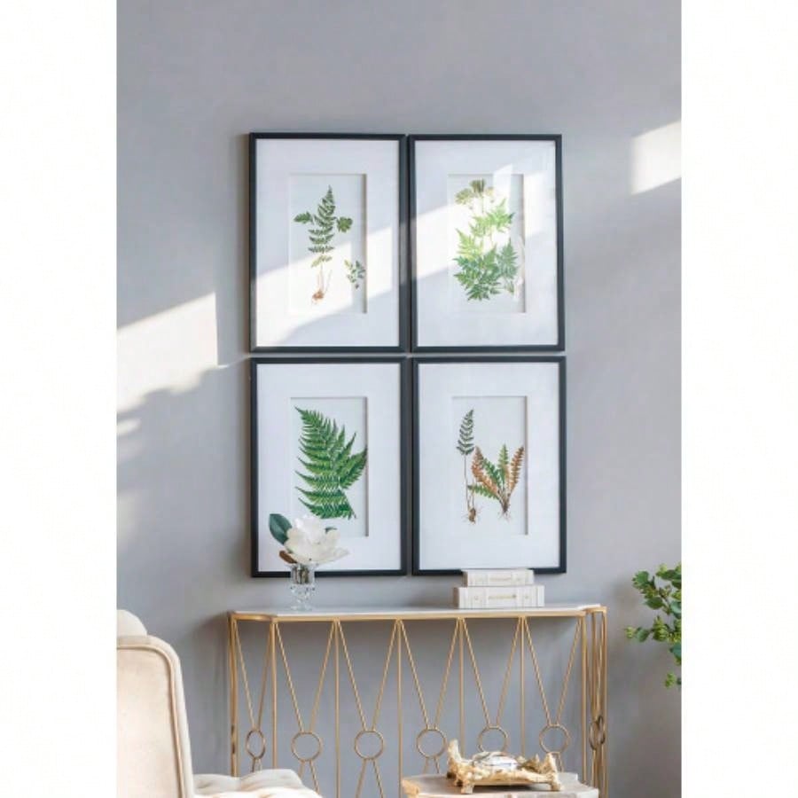Set of 4 Botanical Wall Art Prints, Home Decor Living Room, Dining Room, Bedroom, Hallway, 20x 28