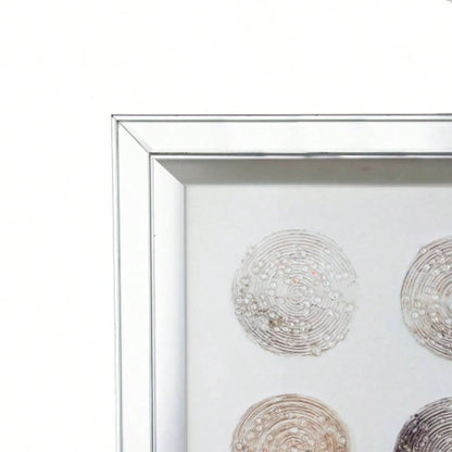 19.7x19. Ares Mirror Framed Wall Art on Mellow Golden Tint Background