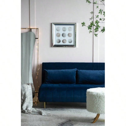 19.7x19. Ares Mirror Framed Wall Art on Mellow Golden Tint Background
