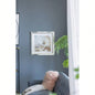 19.7x19. Ares Mirror Framed Wall Art on Mellow Golden Tint Background