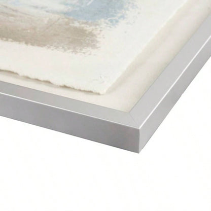 Hand Painted Abstract Framed Glass and Matted Wall Art