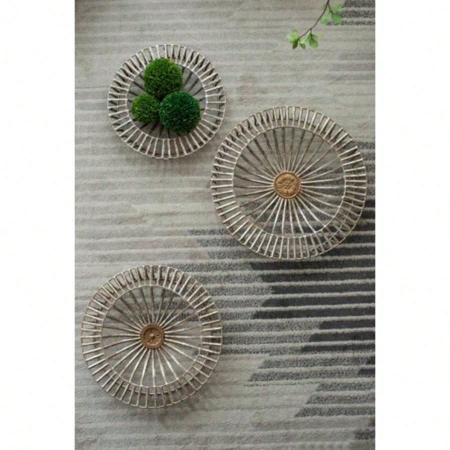 Set of 3 Jennings Metal Discs, Wall Decor