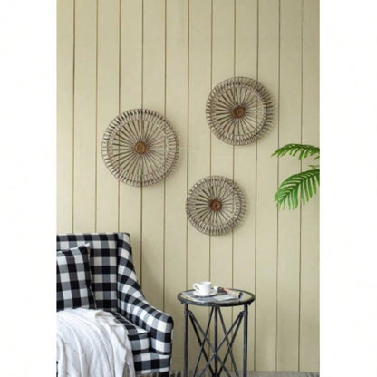 Set of 3 Jennings Metal Discs, Wall Decor