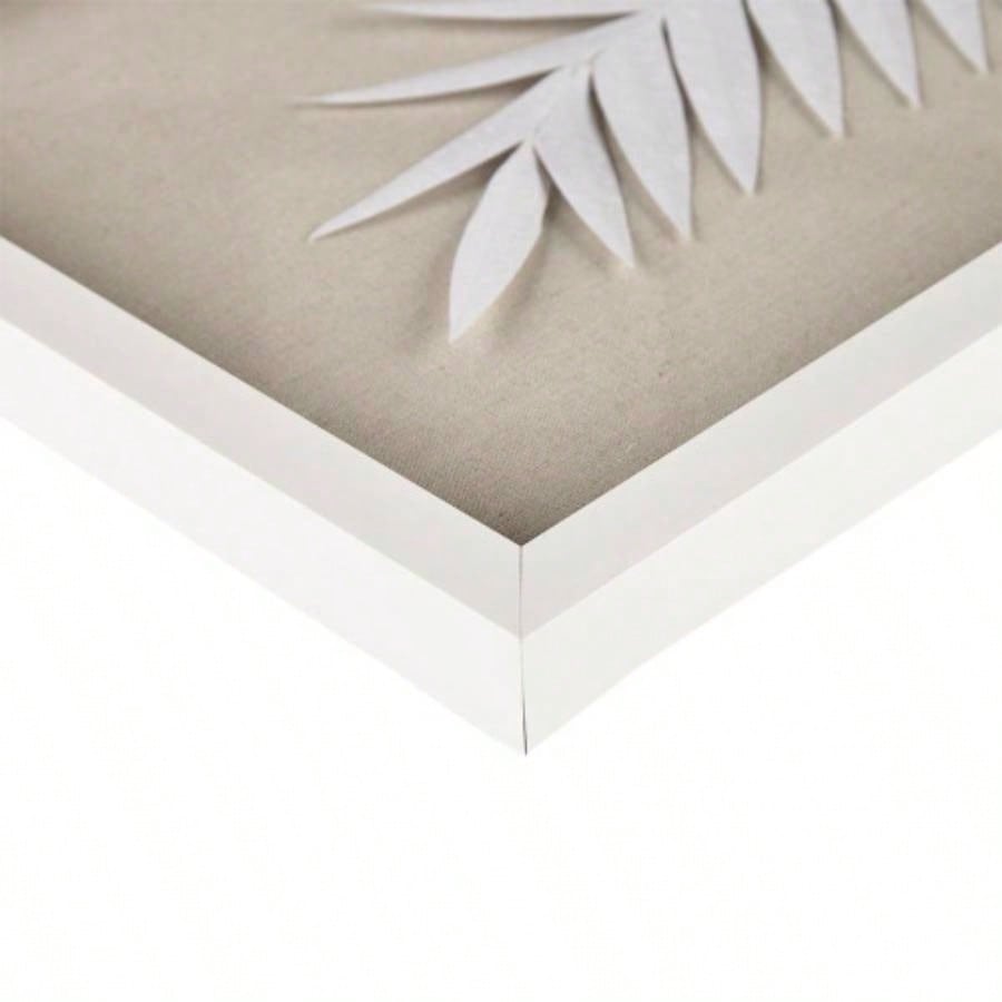 Framed Rice Paper Leaves 3 - piece Shadowbox Wall Decor Set