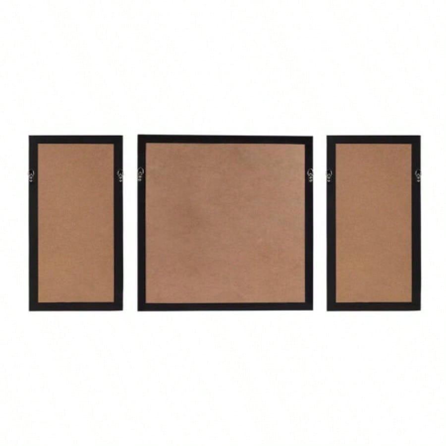 Framed Rice Paper Leaves 3 - piece Shadowbox Wall Decor Set