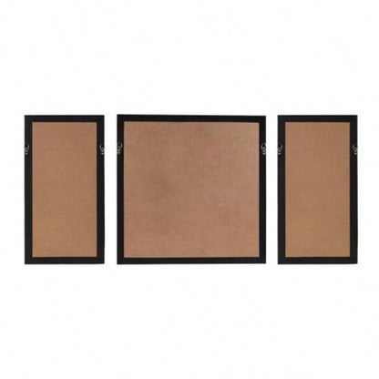 Framed Rice Paper Leaves 3 - piece Shadowbox Wall Decor Set