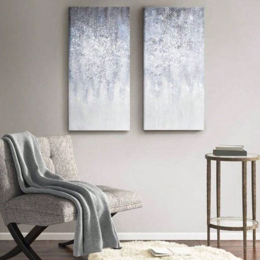 Heavily Embellished 2 - piece Canvas Wall Art Set
