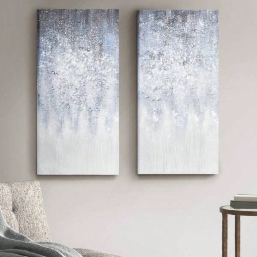 Heavily Embellished 2 - piece Canvas Wall Art Set