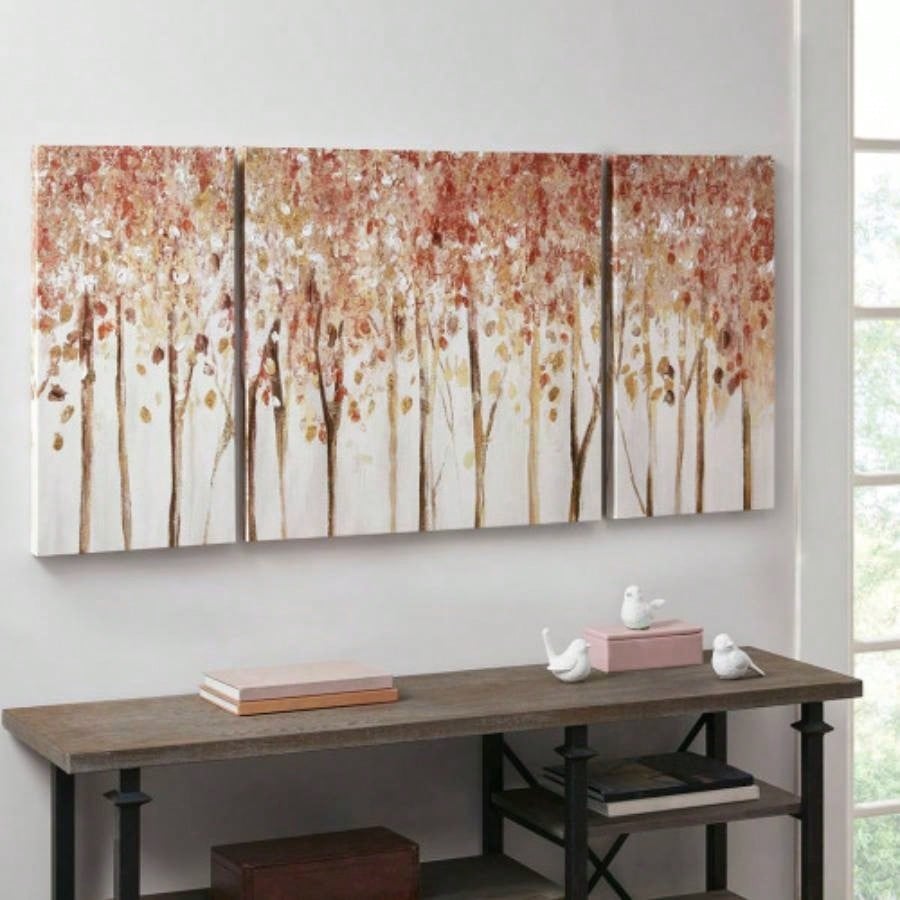 Triptych 3 - piece Textured Canvas Wall Art Set
