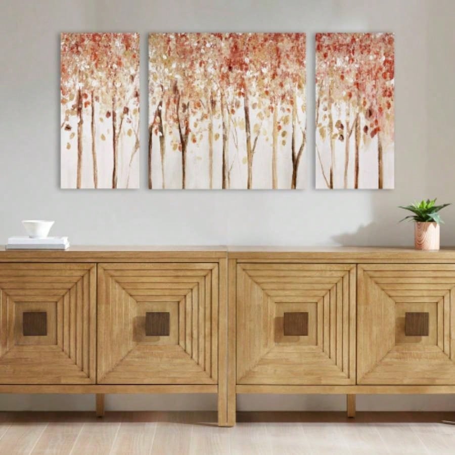 Triptych 3 - piece Textured Canvas Wall Art Set
