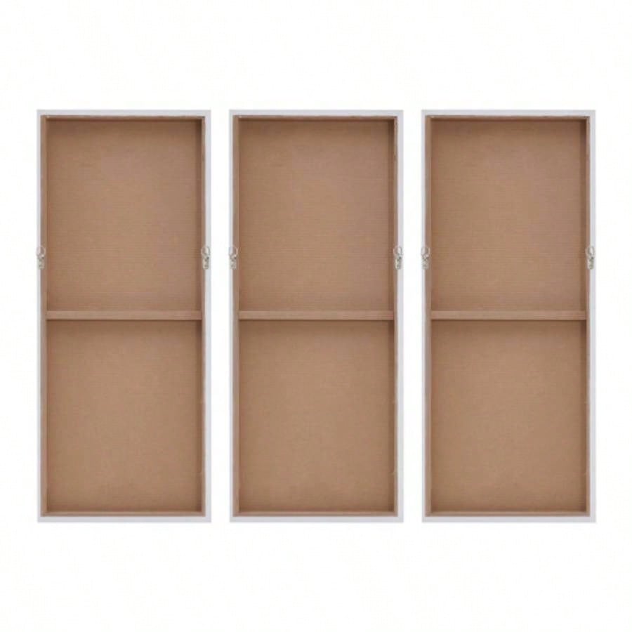 Heavily Embellished 3 - piece Canvas Wall Art Set