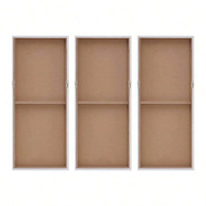 Heavily Embellished 3 - piece Canvas Wall Art Set