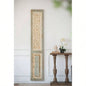 14x 78.5 Large Wooden Rectangle Hanging Panel, Decorative Wall Sculpture, Carved Wall Art