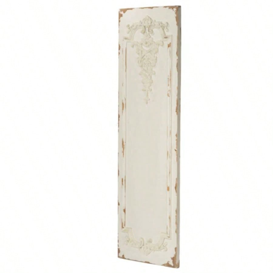 Set of 3 Large White Wall Art Panel, Rectangle Wall Sculpture, Wall Dcor Living Room Dining Room Office Bedroom, 21x 71