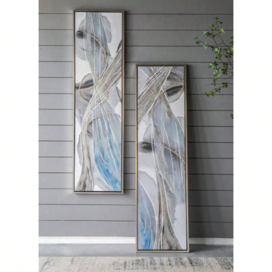 47x 35.5 Large Modern Oil Painting, Hand Painted Abstract Gray Brown Watercolor Texture