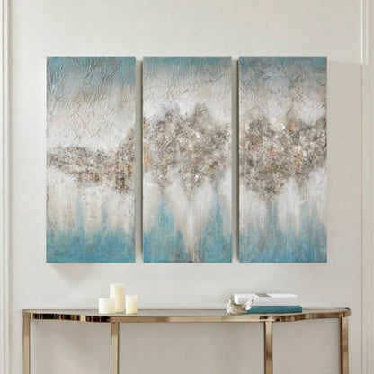 Heavily Embellished 3 - piece Canvas Wall Art Set