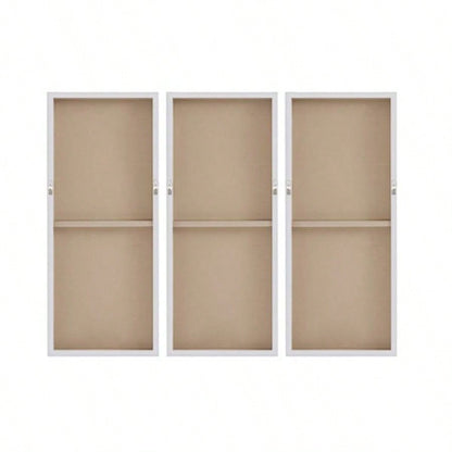 Heavily Embellished 3 - piece Canvas Wall Art Set