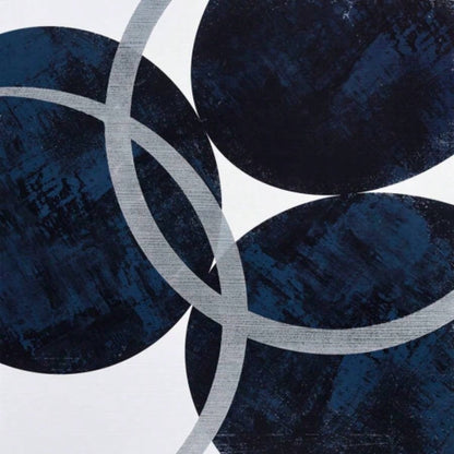 Silver Foil Abstract 2 - piece Canvas Wall Art Set