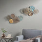 Multi - colored Lily Pad Leaves 2 - piece Metal Wall Decor Set