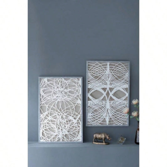 S/2 Leaf Shadow Box Wall Dcor, 23.5x1x35.5