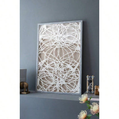 S/2 Leaf Shadow Box Wall Dcor, 23.5x1x35.5