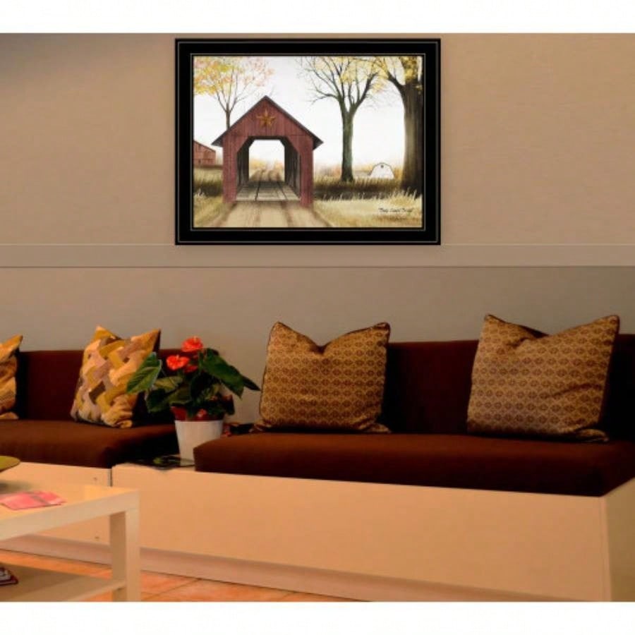 Buck County Bridge by Billy Jacobs, Ready to Hang Framed Print, Black Frame