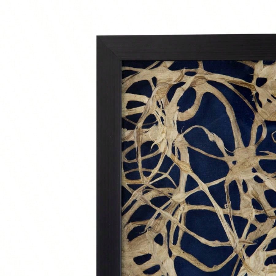 15.5x 55 Rectangular Shaped Rice Paper Shadow Box Decor Wall Art, Transitional style Wall Decor, Set of 2