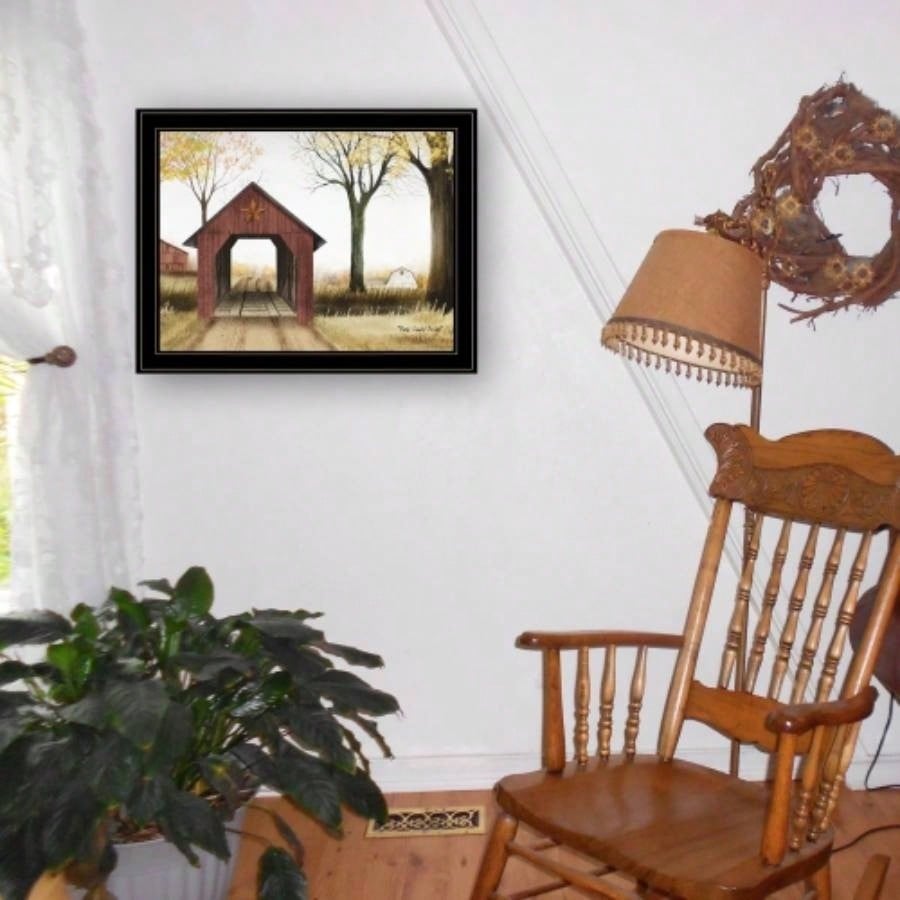 Buck County Bridge by Billy Jacobs, Ready to Hang Framed Print, Black Frame