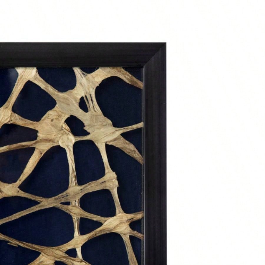15.5x 55 Rectangular Shaped Rice Paper Shadow Box Decor Wall Art, Transitional style Wall Decor, Set of 2