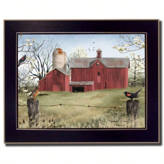 Harbingers of Spring By Billy Jacobs, Printed Wall Art, Ready To Hang Framed Poster, Black Frame