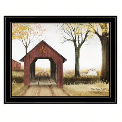 Buck County Bridge by Billy Jacobs, Ready to Hang Framed Print, Black Frame