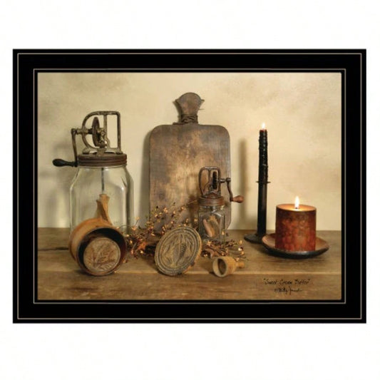 Sweet Butter by Billy Jacobs, Ready to Hang Framed Print, Black Frame
