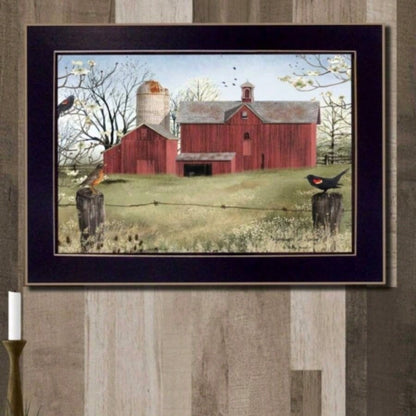 Harbingers of Spring By Billy Jacobs, Printed Wall Art, Ready To Hang Framed Poster, Black Frame