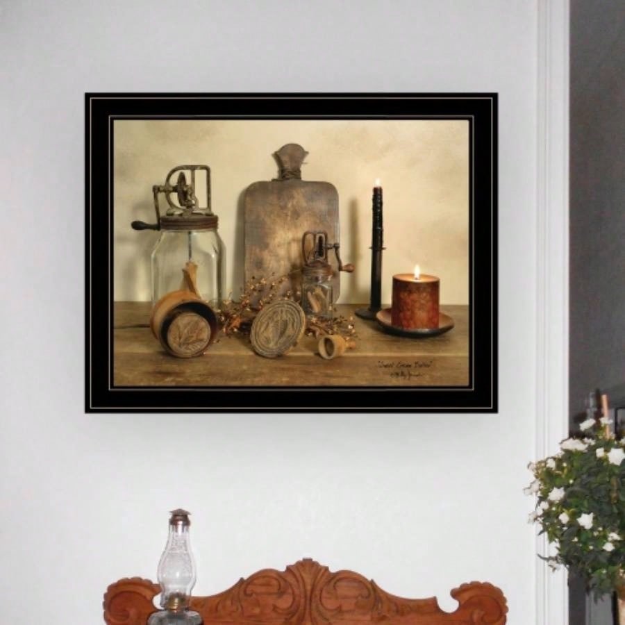 Sweet Butter by Billy Jacobs, Ready to Hang Framed Print, Black Frame