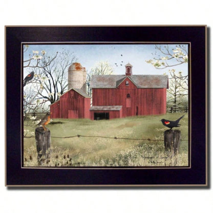 Harbingers of Spring By Billy Jacobs, Printed Wall Art, Ready To Hang Framed Poster, Black Frame