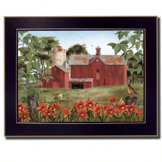 Summer Days By Billy Jacobs, Printed Wall Art, Ready To Hang Framed Poster, Black Frame