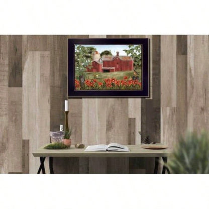Summer Days By Billy Jacobs, Printed Wall Art, Ready To Hang Framed Poster, Black Frame
