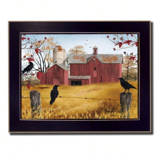 Autumn Gold By Billy Jacobs, Printed Wall Art, Ready To Hang Framed Poster, Black Frame